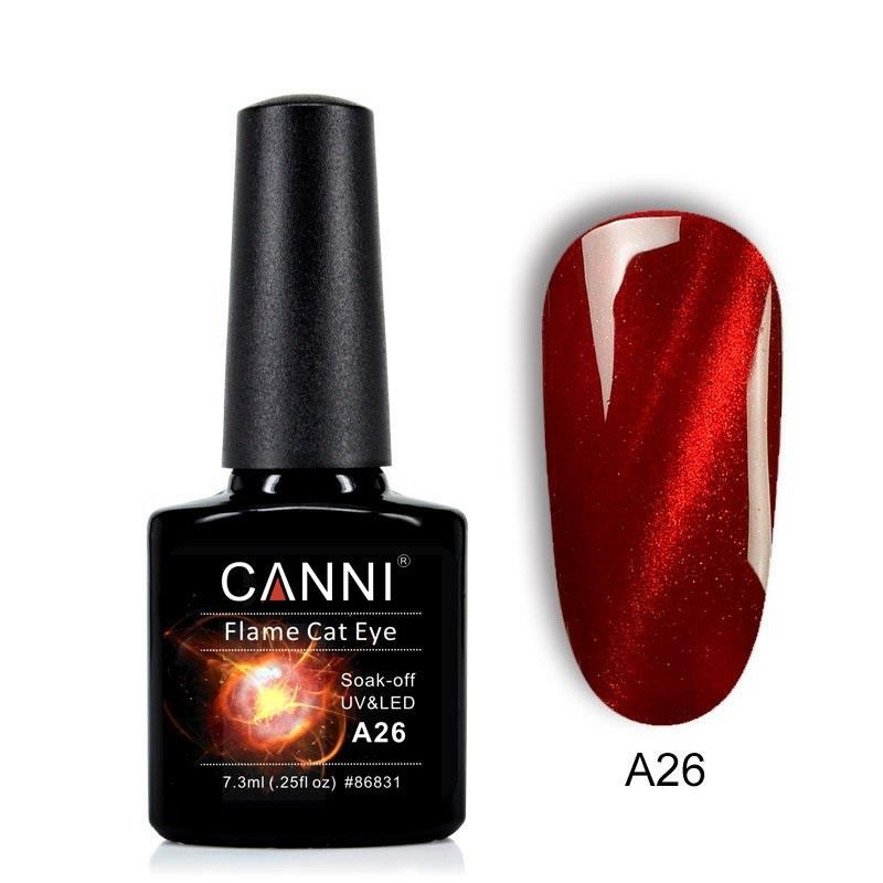 CANNI HYBRID NAIL COLOR FLAME CAT EYE N.A26 7.3ML