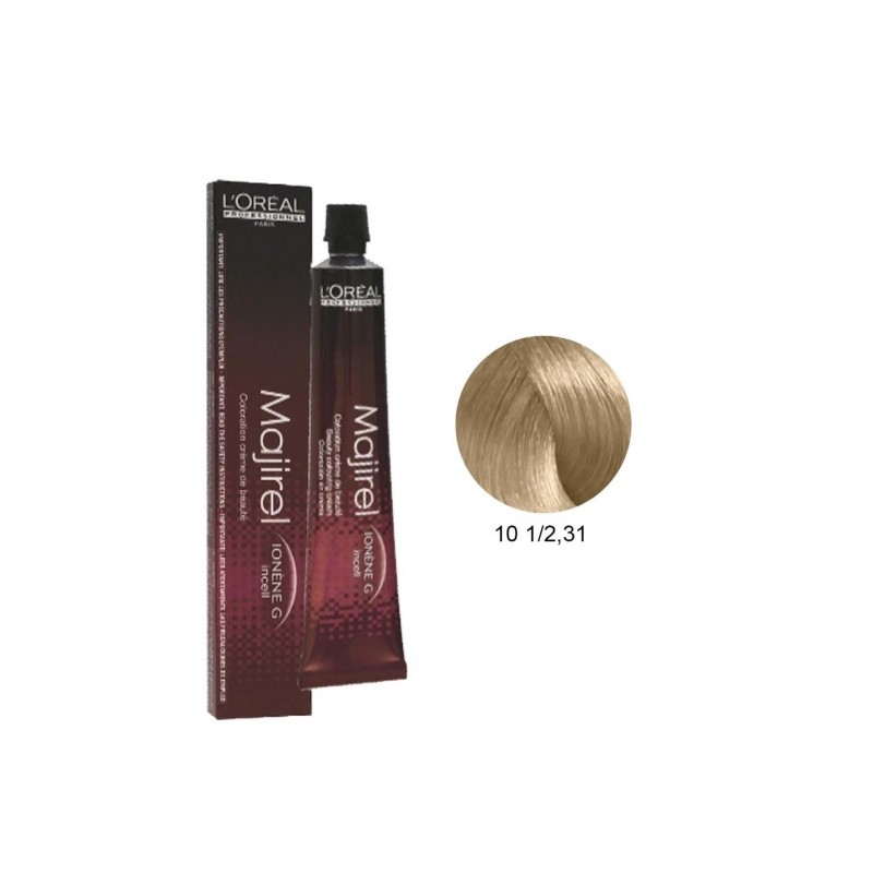 LOREAL MAJIREL COLOR N.10 1/2.31 EXTRA SUPERLIGHT GOLD ASH BLOND 50ML