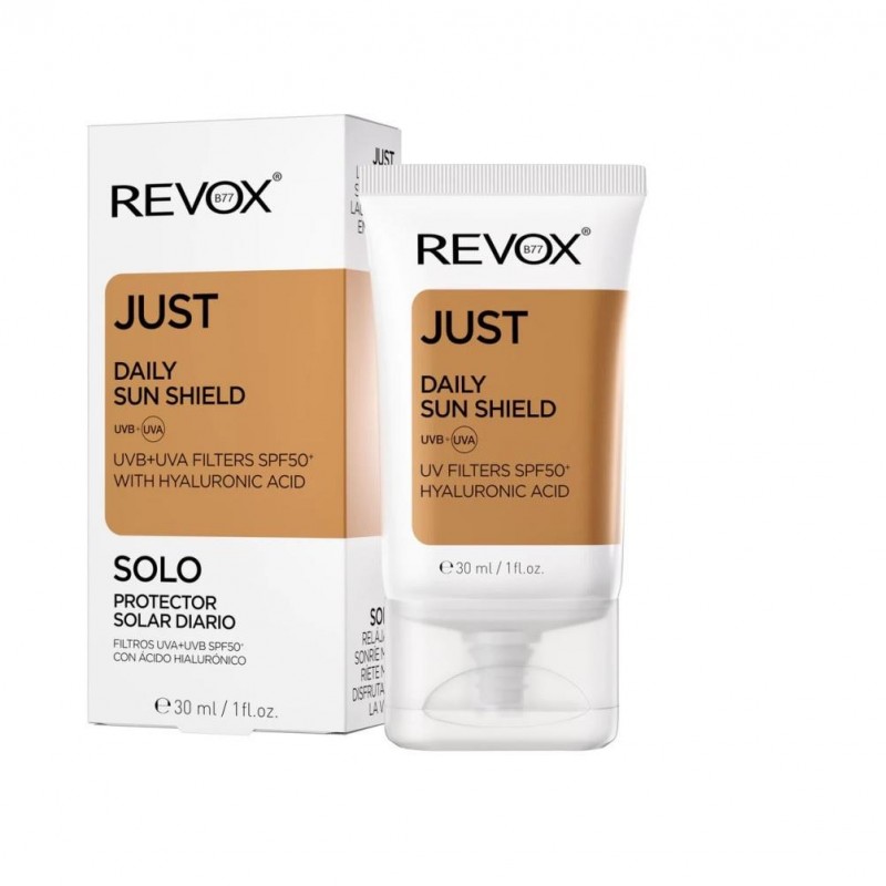 REVOX JUST DAILY SUN SHIELD SPF50 WITH HYALURONIC ACID 30ML