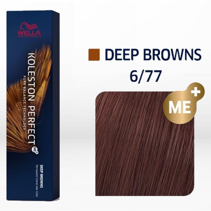 WELLA KOLESTON PERFECT ΜΕ+ DEEP BROWNS 6/77 ΞΑΝΘΟ ΣΚΟΥΡΟ ΚΑΦΕ ΕΝΤΟΝΟ 60ML