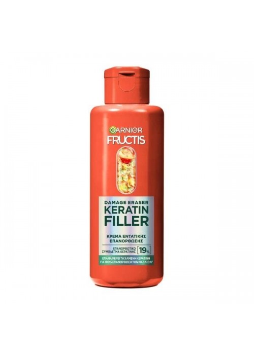 FRUCTIS DAMAGE ERASER ΚΡΕΜΑ ΜΑΛΛΙΩΝ ΕΝΤΑΤΙΚΗΣ ΕΠΑΝΟΡΘΩΣΗΣ KERATIN FILLER 320ML