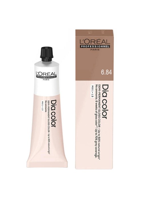 LOREAL DIA COLOR N6.84 ΞΑΝΘΟ ΣΚΟΥΡΟ ΜΟΚΑ ΧΑΛΚΙΝΟ 60ML