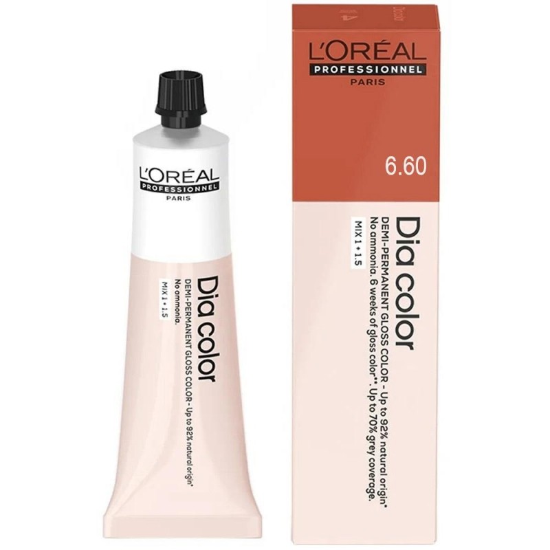 LOREAL DIA COLOR N6.60 ΣΚΟΥΡΟ ΕΝΤΟΝΟ ΚΟΚΚΙΝΟ ΞΑΝΘΟ 60ML