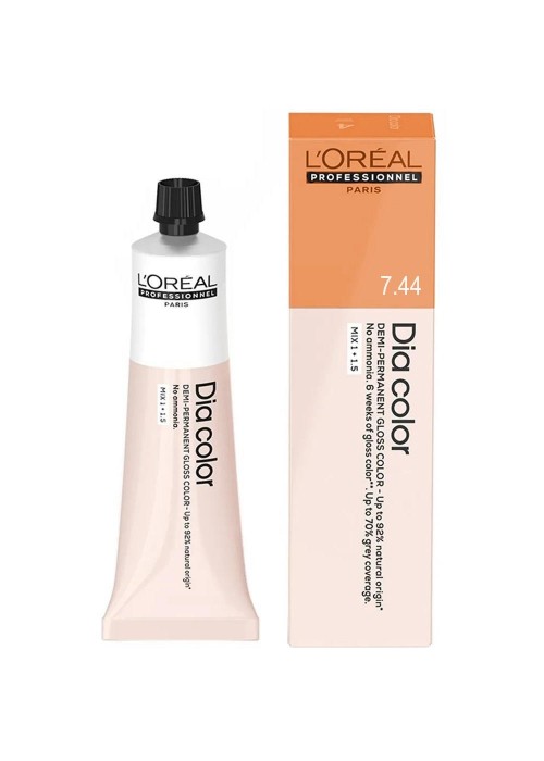 LOREAL DIA COLOR N7.44 ΞΑΝΘΟ ΧΑΛΚΙΝΟ ΒΑΘΥ 60ML