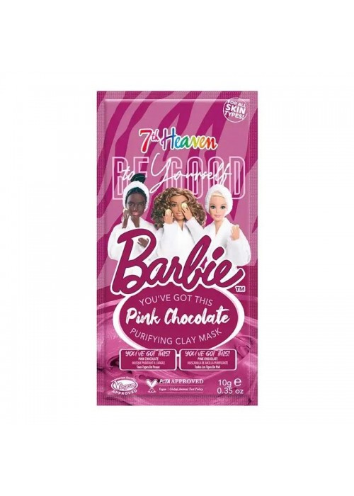 7TH BARBIE ΠΑΙΔΙΚΗ ΜΑΣΚΑ PINK CHOCOLATE PURIFYING CLAY MASK 10ML