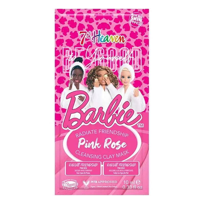 7TH BARBIE ΠΑΙΔΙΚΗ ΜΑΣΚΑ PINK ROSE CLEANSING CLAY MASK 10ML