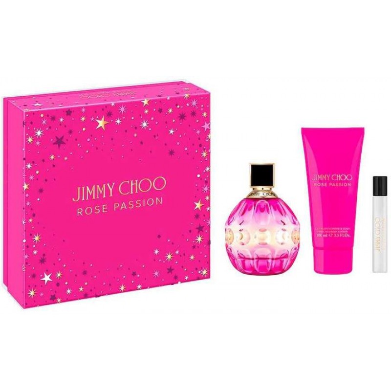 JIMMY CHOO ROSE PASSION WOMAN EDP 100ML-BODY LOTION 100ML - EDP 7.5ML