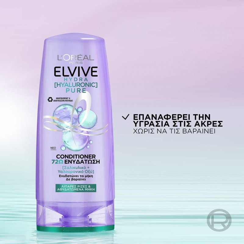 LOREAL ELVIVE HYDRA HYALURONIC PURE CONDITIONER 300ML