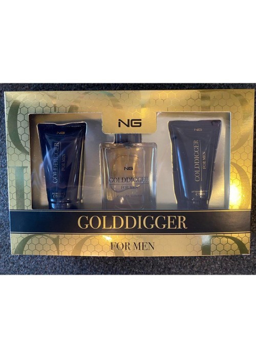 GOLDDIGGER MEN EDT 100ML- SHOWER GEL 50ML- AFTER SHAVE BALM 50ML