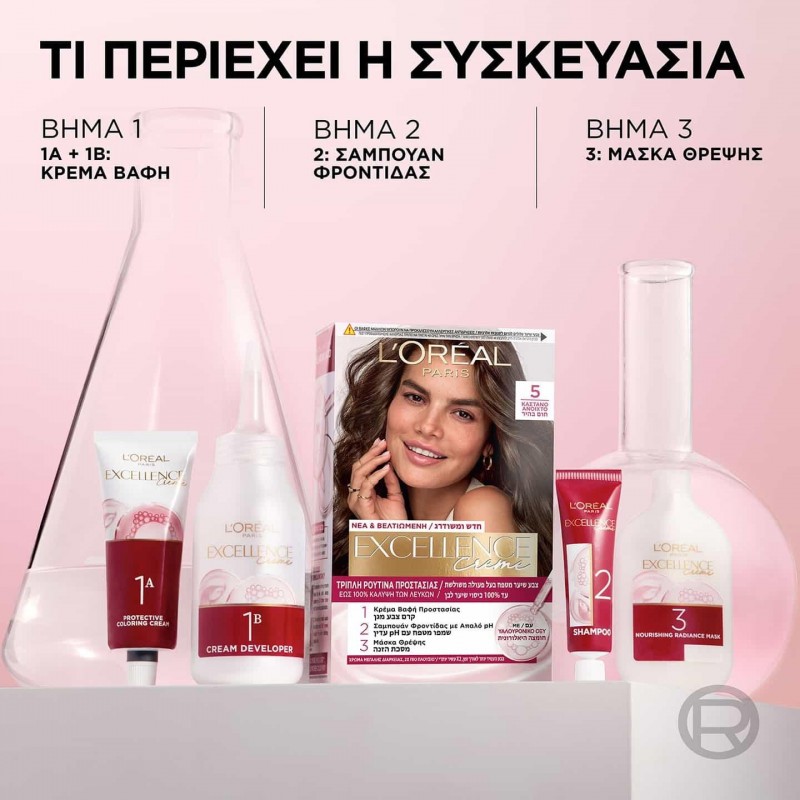 LOREAL EXCELLENCE COLOR CREME N.7.77 ΣΟΚΟΛΑΤΙ ΦΩΤΕΙΝΟ 200ML