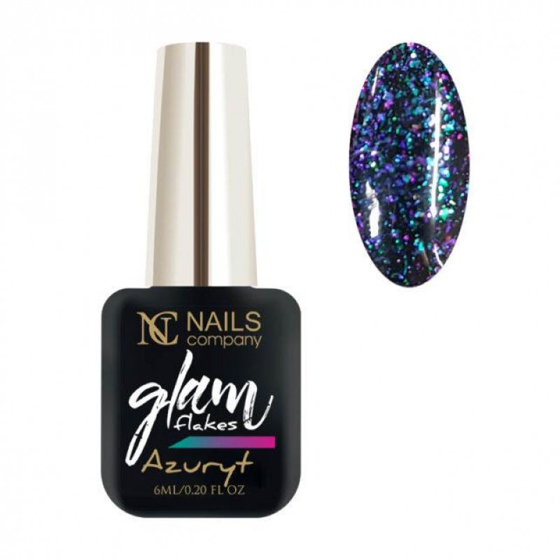 NC NAILS GLAM FLAKES AZURYT 6ML