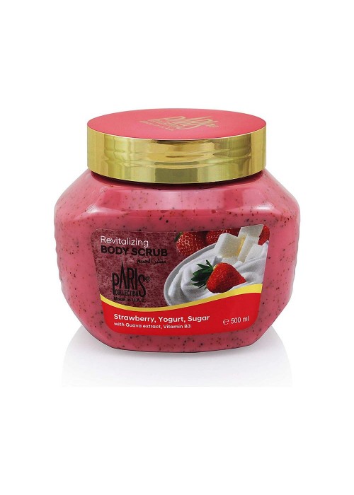 PARIS COLLECTION BODY SCRUB STRAWBERRY- YOGURT- SUGAR 500ML