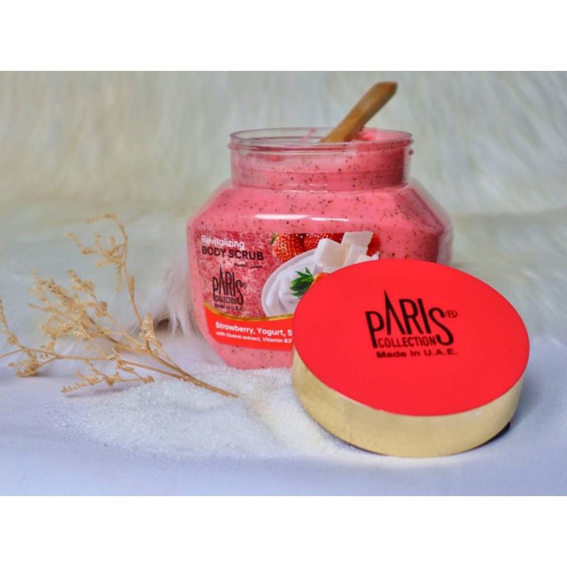 PARIS COLLECTION BODY SCRUB STRAWBERRY- YOGURT- SUGAR 500ML