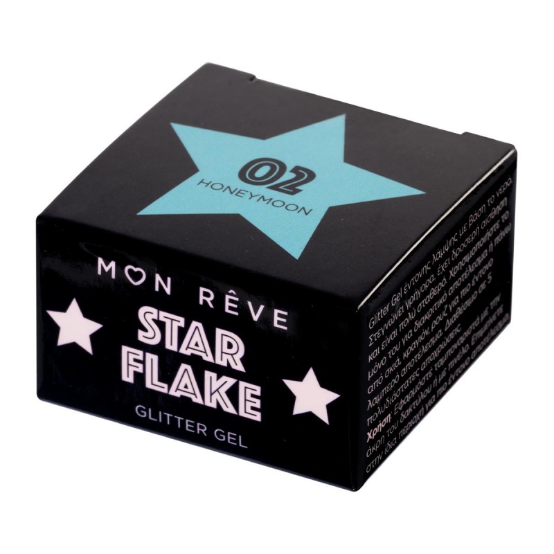 MON REVE STAR FLAKE GLITTER GEL N.02 HONEYMOON