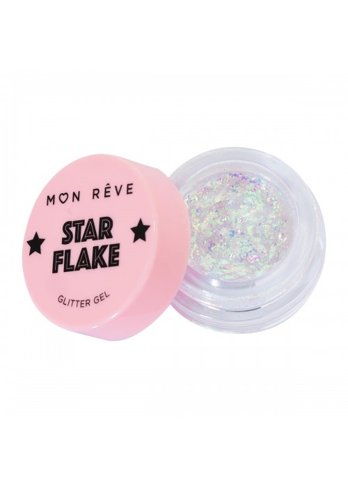 MON REVE STAR FLAKE GLITTER GEL N.04 FIREFLY