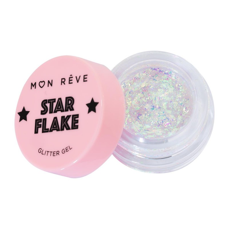 MON REVE STAR FLAKE GLITTER GEL N.04 FIREFLY