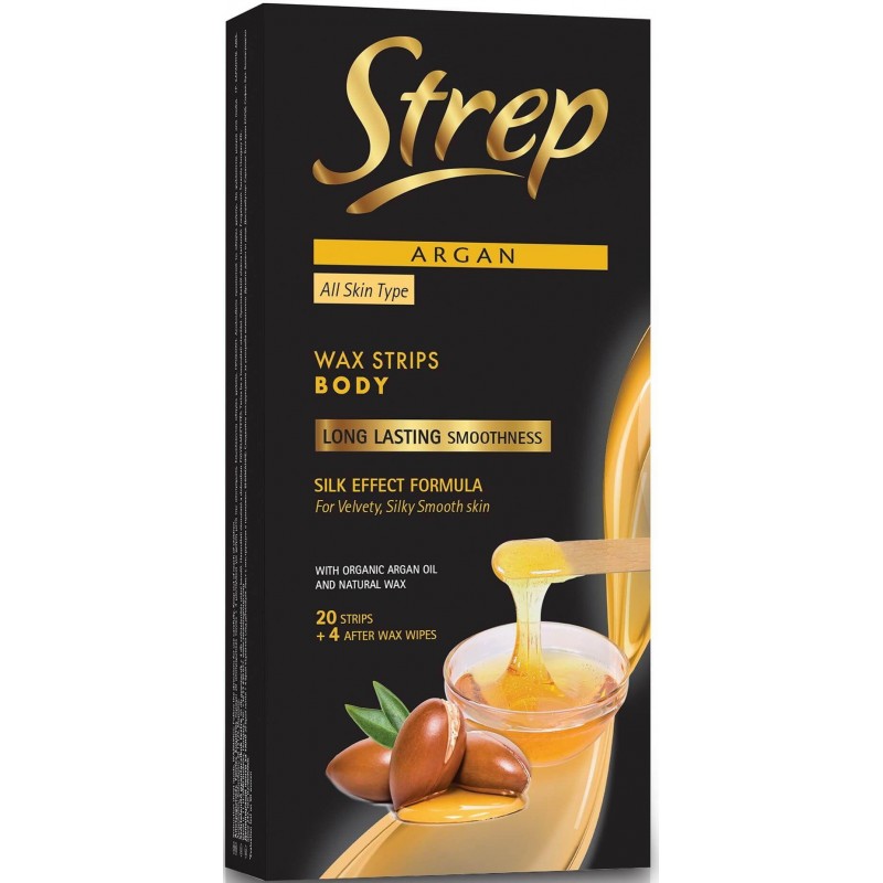 STREP ARGAN WAX STRIPS BODY 24 STRIPS