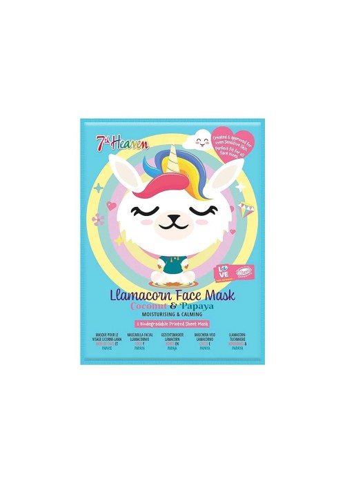 7ΤΗ LAMACORN FACE MASK COCONUT-PAPAYA