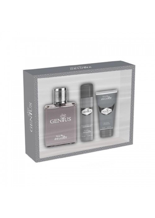 GENIUS EDT 100ML- DEODORANT 75ML-SHOWER GEL 75ML