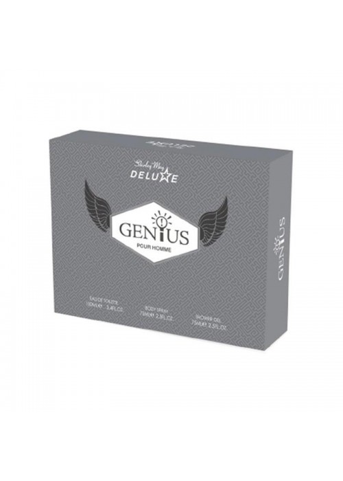 GENIUS EDT 100ML- DEODORANT 75ML-SHOWER GEL 75ML