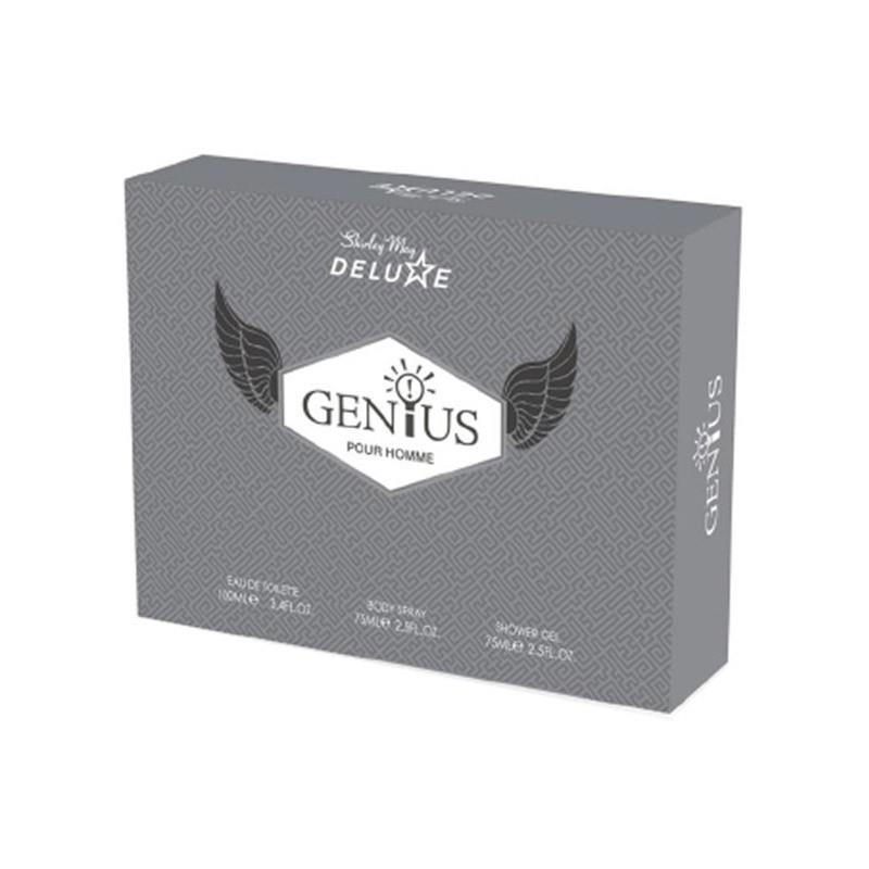 GENIUS EDT 100ML- DEODORANT 75ML-SHOWER GEL 75ML