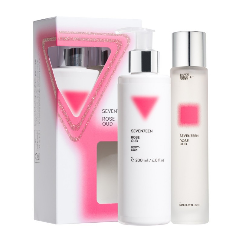 SEVENTEEN SET ROSE OUD EDT 50ML-BODY LOTION 200ML