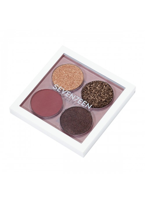 SEVENTEEN VIBRANT EYES QUAD PALETTE N.07 NUDE POETRY