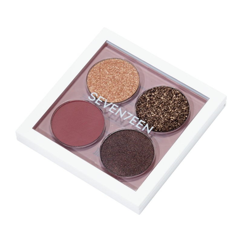 SEVENTEEN VIBRANT EYES QUAD PALETTE N.07 NUDE POETRY