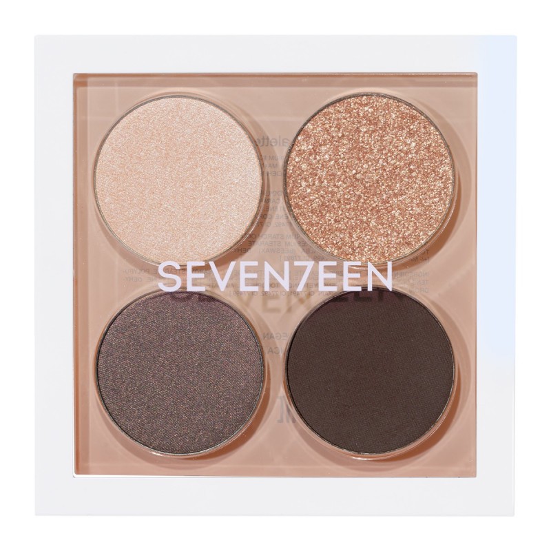 SEVENTEEN VIBRANT EYES QUAD PALETTE N.08 GREY SECRET